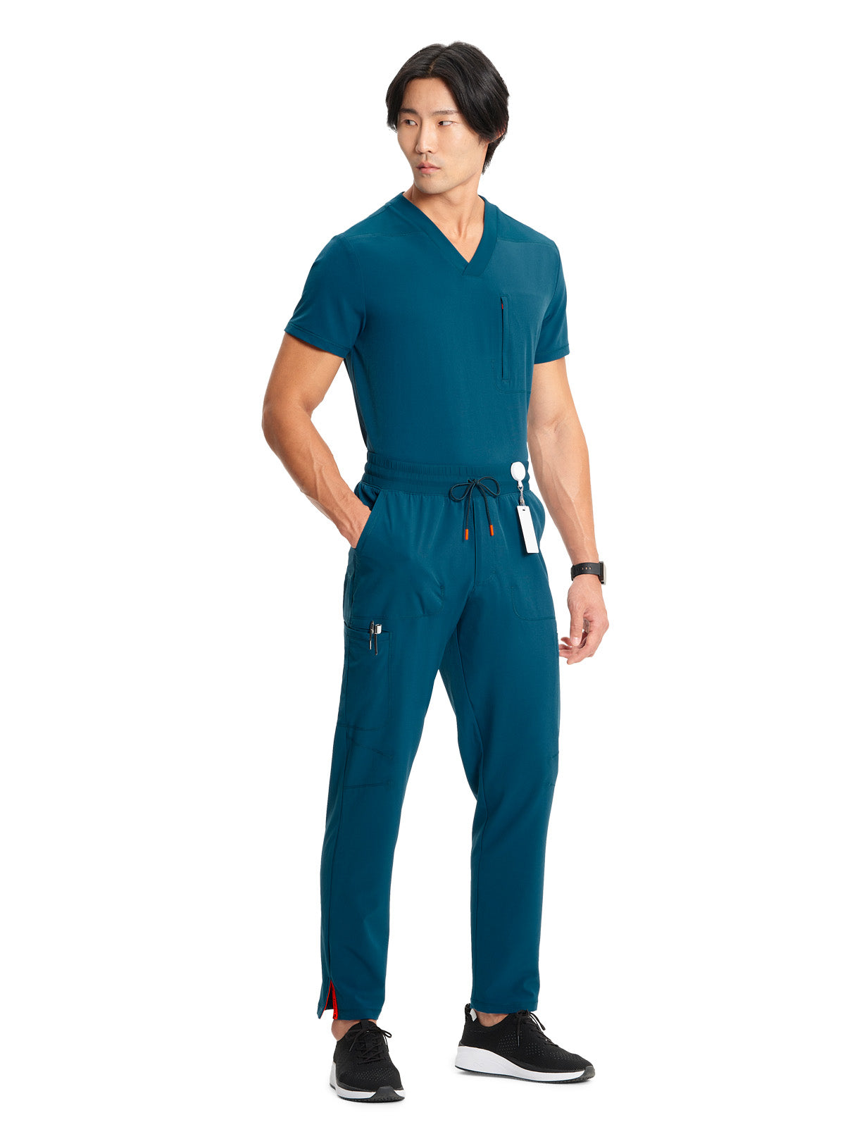 Men's Straight Leg Scrub Pant - IN200A - Caribbean Blue