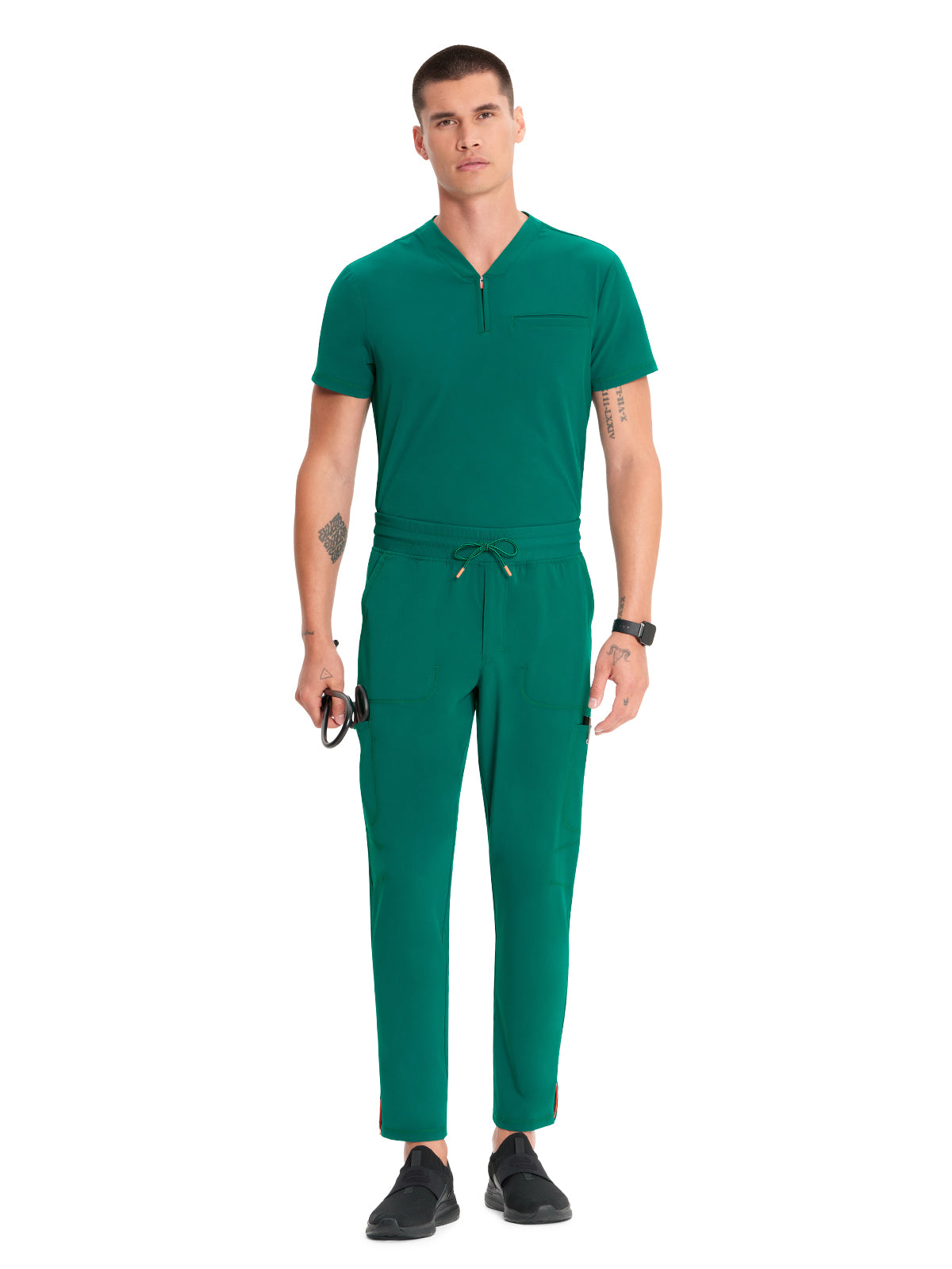 Men's Straight Leg Scrub Pant - IN200A - Hunter