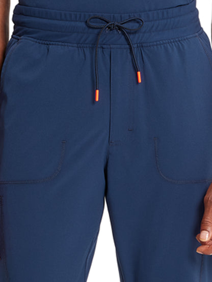 Men's Straight Leg Scrub Pant - IN200A - Navy