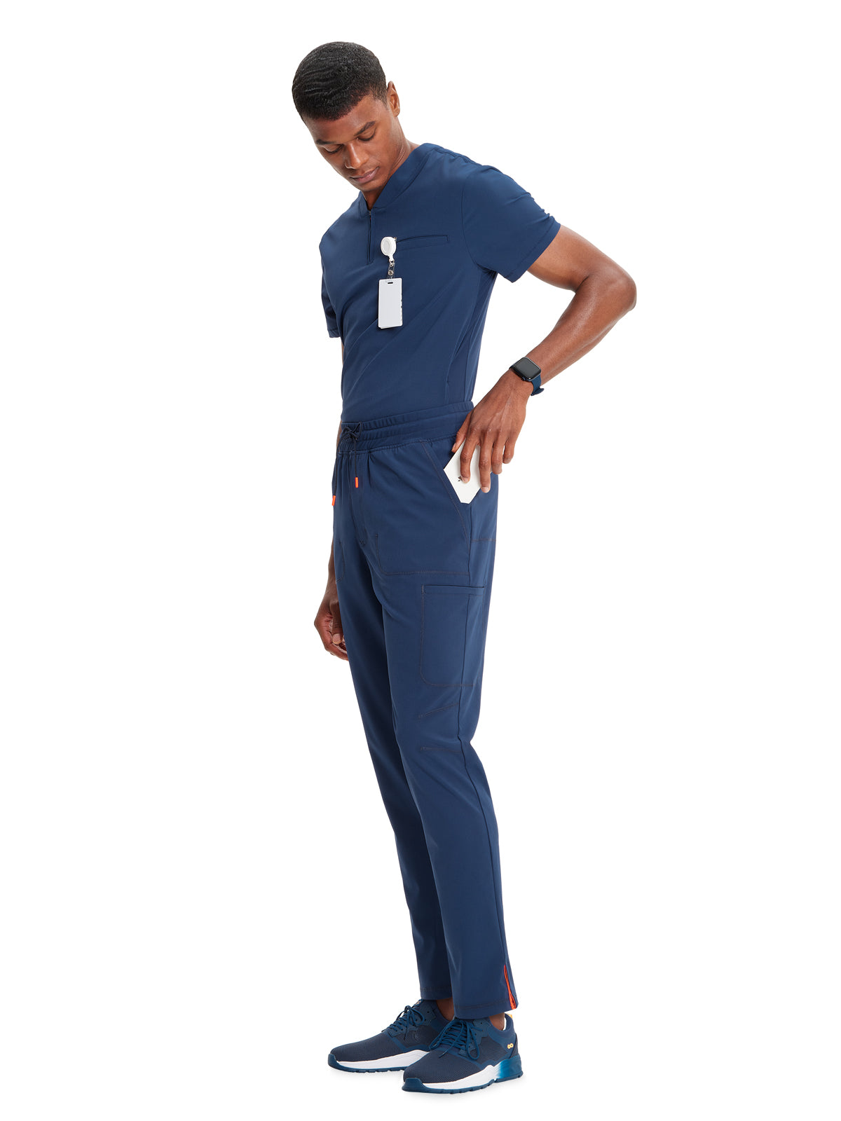 Men's Straight Leg Scrub Pant - IN200A - Navy