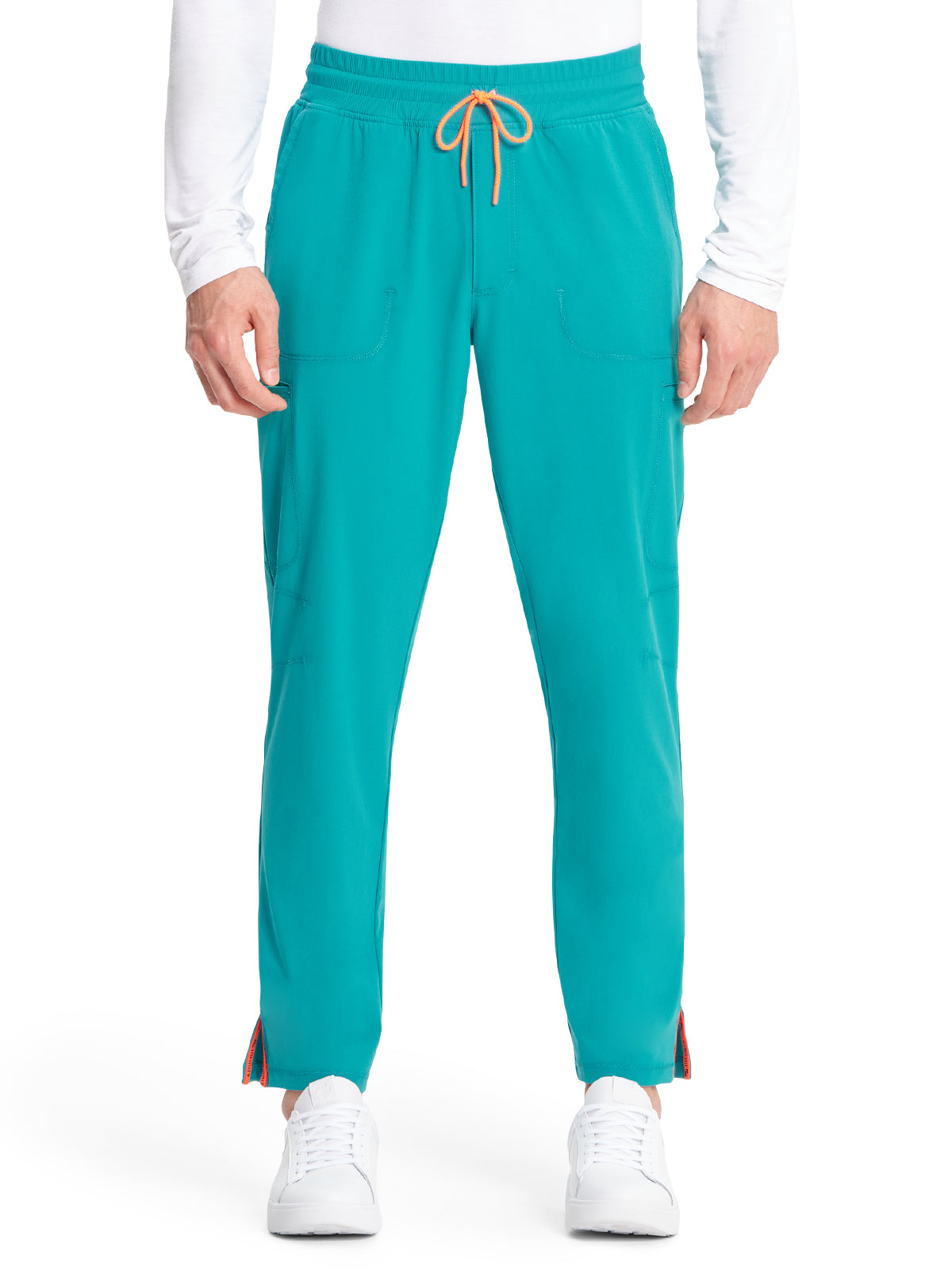 Men's Straight Leg Scrub Pant - IN200A - Teal Blue