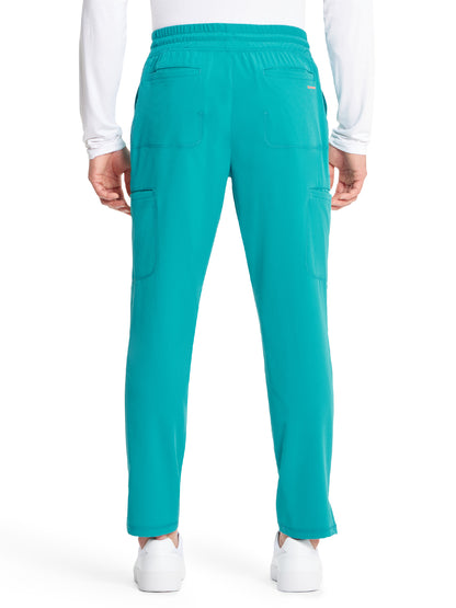 Men's Straight Leg Scrub Pant - IN200A - Teal Blue