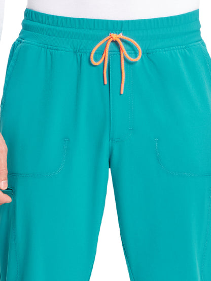 Men's Straight Leg Scrub Pant - IN200A - Teal Blue