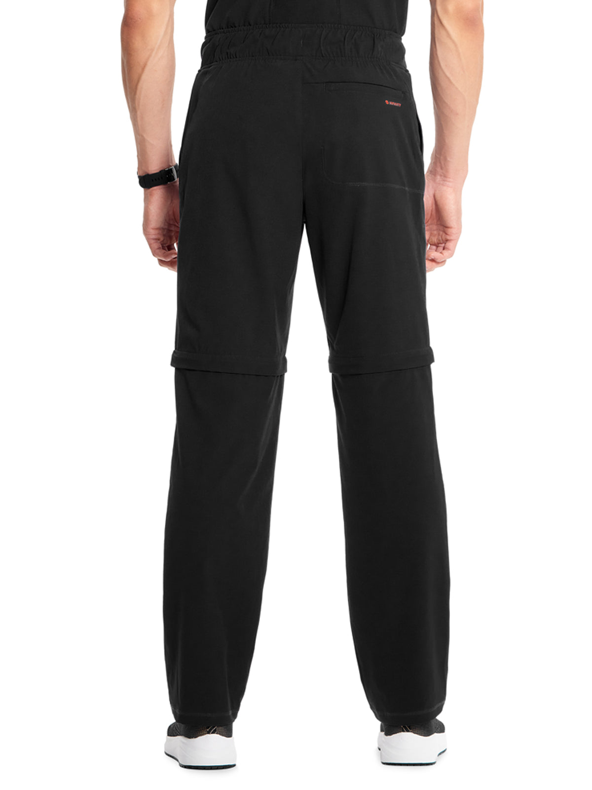 Men's Mid Rise Scrub Pant - IN202A - Black