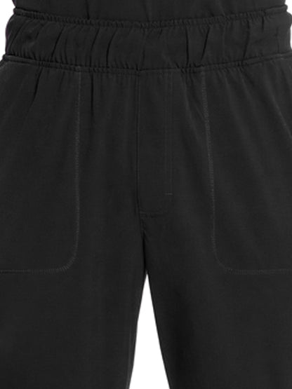 Men's Mid Rise Scrub Pant - IN202A - Black