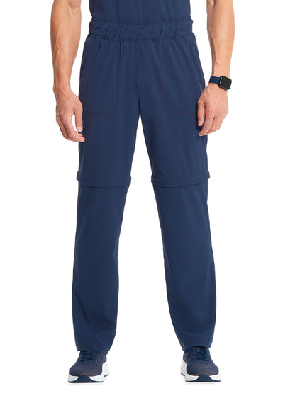 Men's Mid Rise Scrub Pant - IN202A - Navy