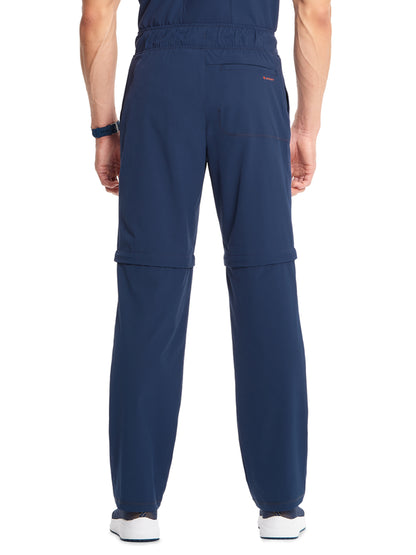 Men's Mid Rise Scrub Pant - IN202A - Navy