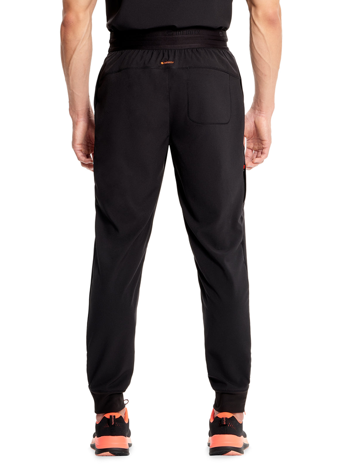 Men's Mid Rise Scrub Jogger - IN204A - Black