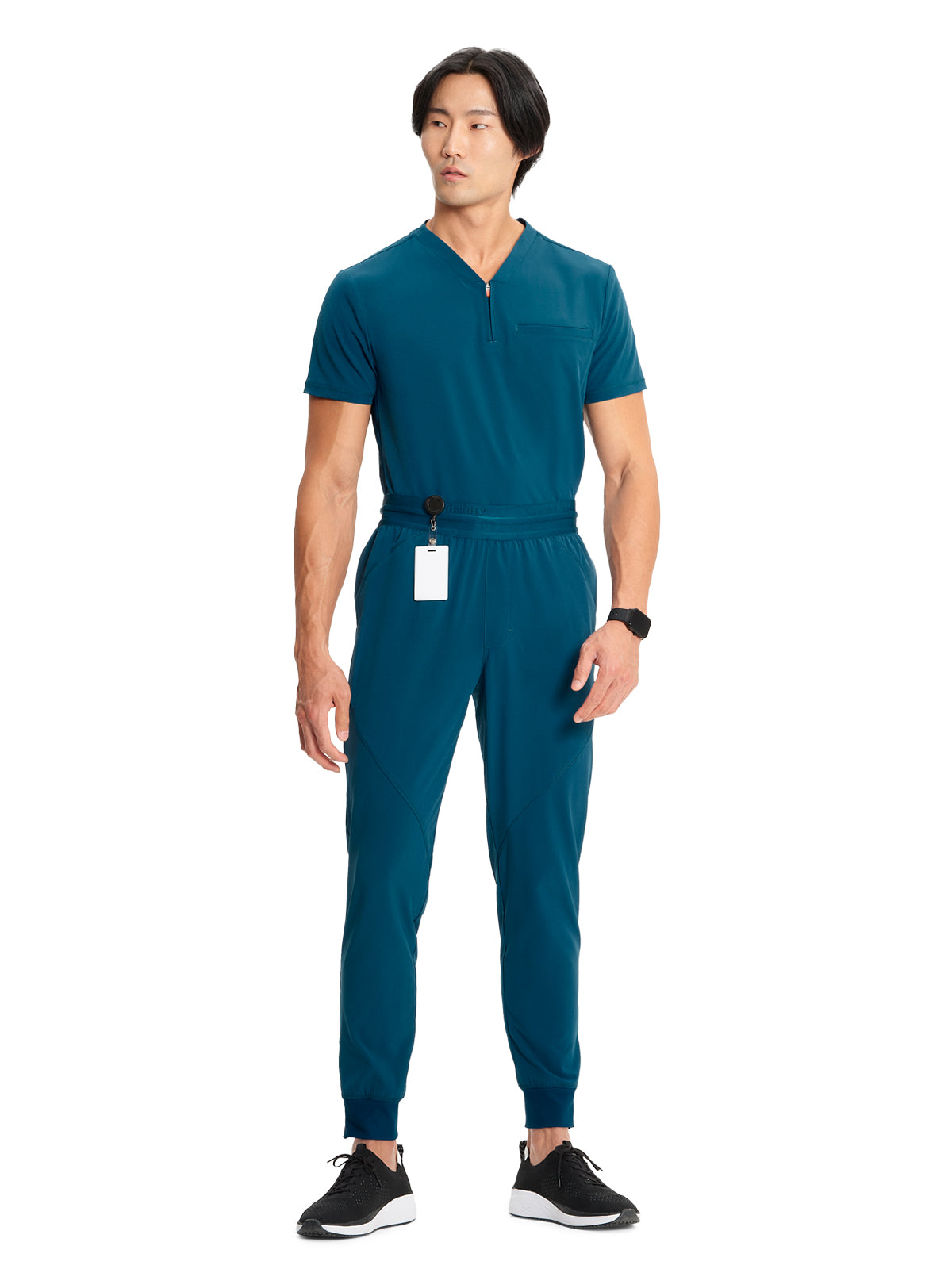 Men's Mid Rise Scrub Jogger - IN204A - Caribbean Blue