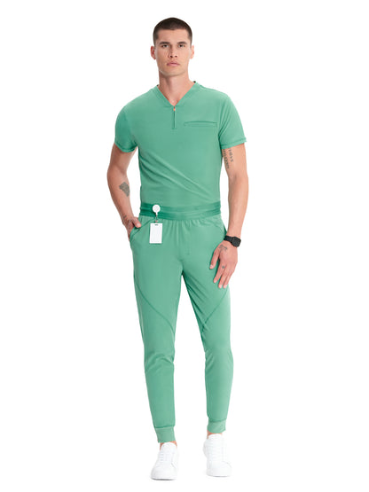 Men's Mid Rise Scrub Jogger - IN204A - Matcha Latte