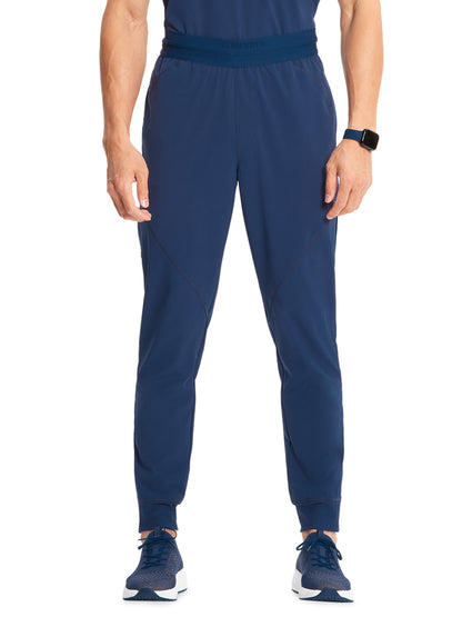 Men's Mid Rise Scrub Jogger - IN204A - Navy