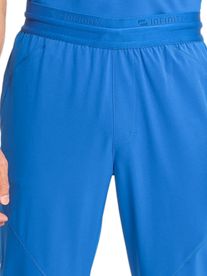 Men's Mid Rise Scrub Jogger - IN204A - Royal