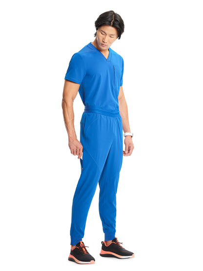 Men's Mid Rise Scrub Jogger - IN204A - Royal