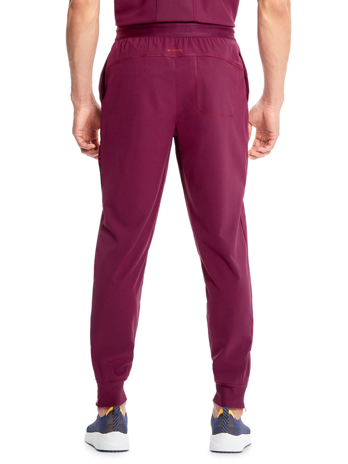 Men's Mid Rise Scrub Jogger - IN204A - Wine