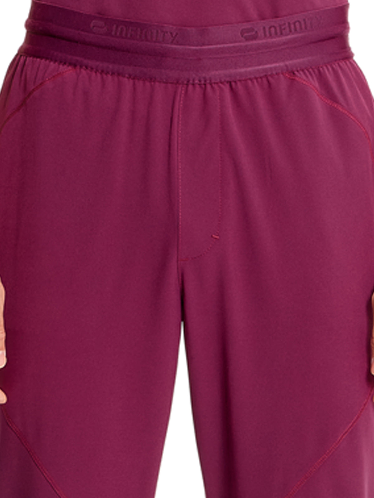 Men's Mid Rise Scrub Jogger - IN204A - Wine