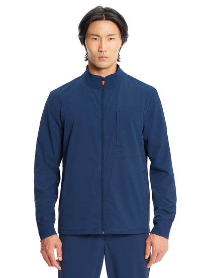 Men's Zip Front Jacket - IN350A - Navy