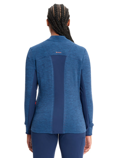 Women's 4-Pocket Zip Front Jacket - IN500A - Navy