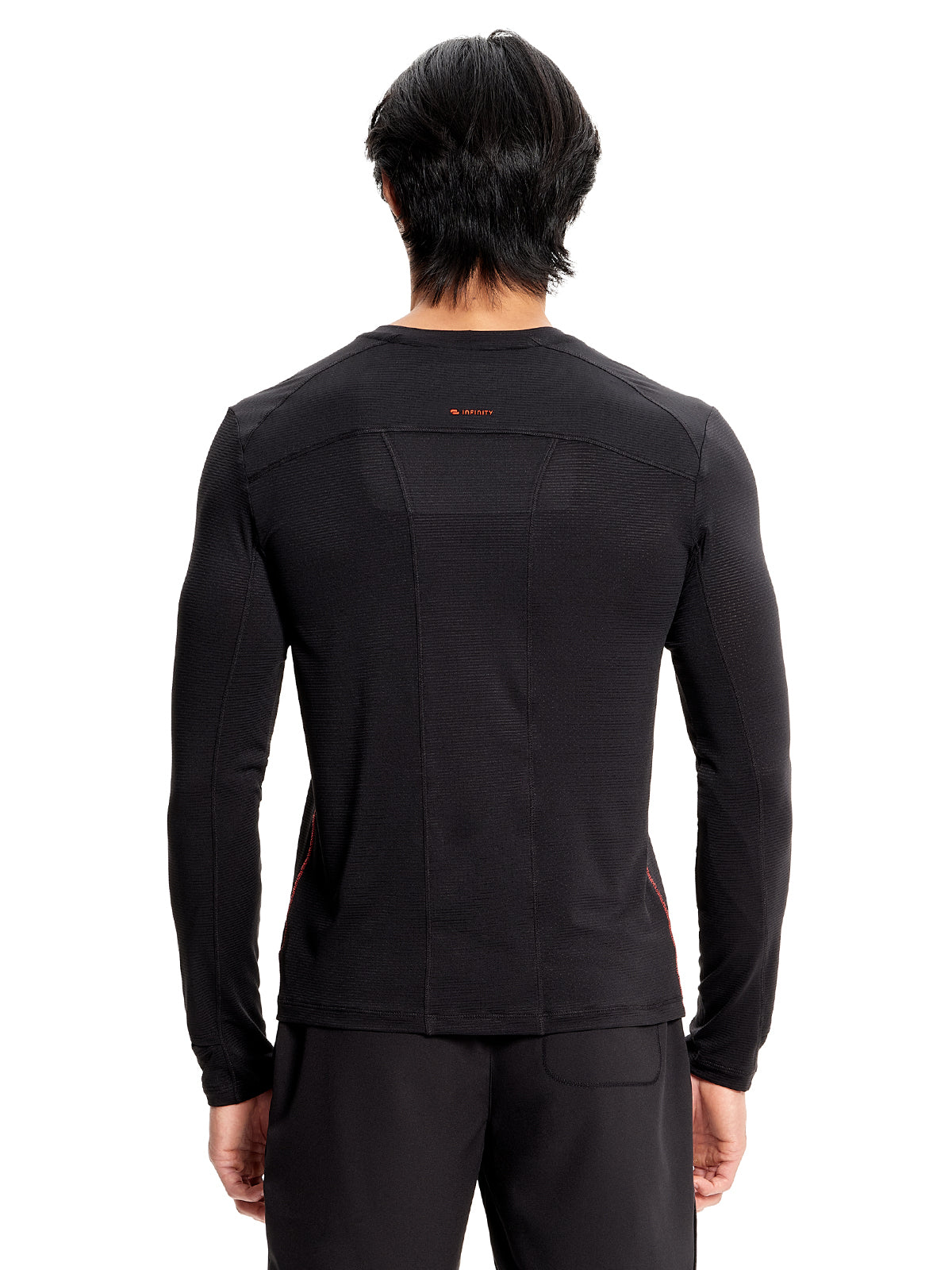 Men's Long Sleeve Underscrub Tee - IN608 - Black