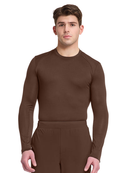 Men's Long Sleeve Underscrub Tee - IN608 - Espresso Express