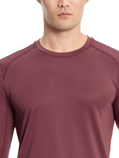 Men's Long Sleeve Underscrub Tee - IN608 - Plum Velvet