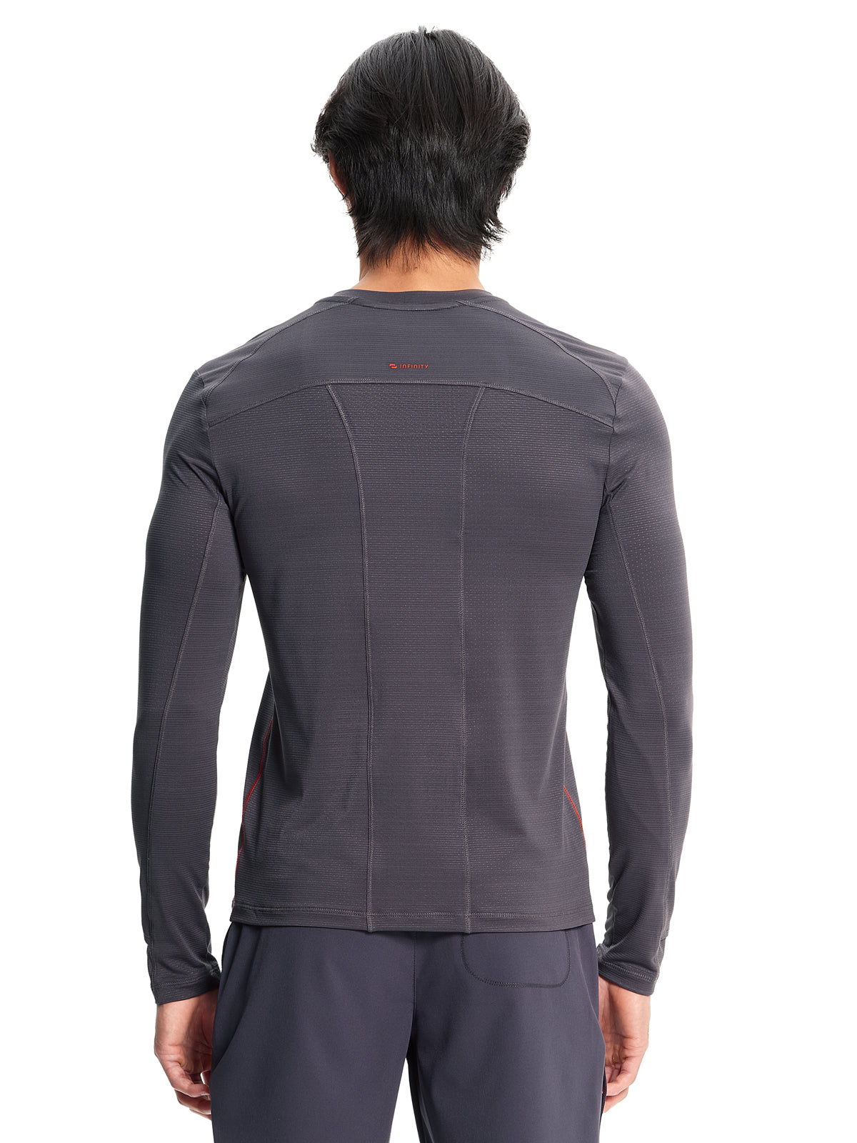 Men's Long Sleeve Underscrub Tee - IN608 - Pewter