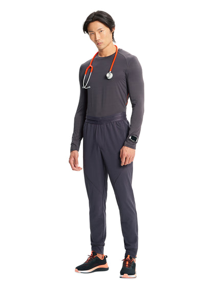 Men's Long Sleeve Underscrub Tee - IN608 - Pewter