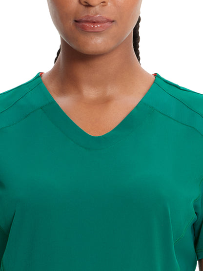 Women's V-Neck Scrub Top - IN620A - Hunter