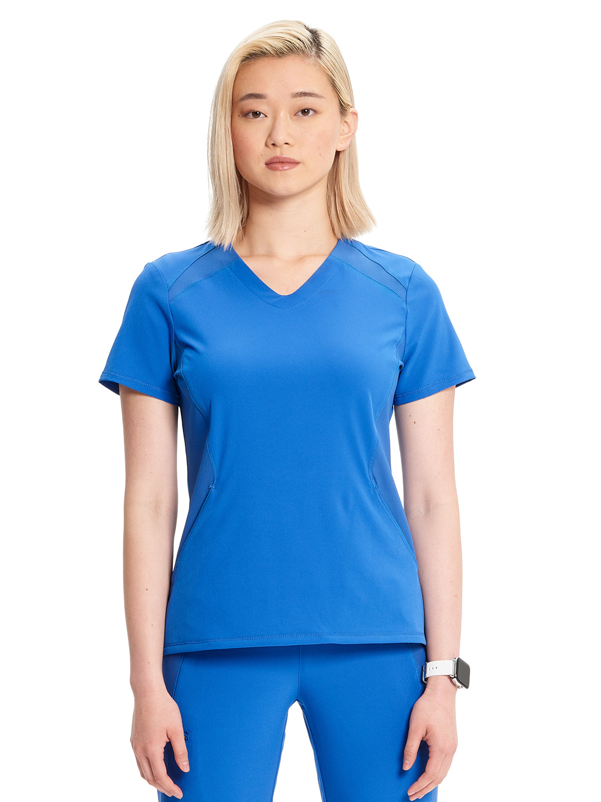 Women's V-Neck Scrub Top - IN620A - Royal