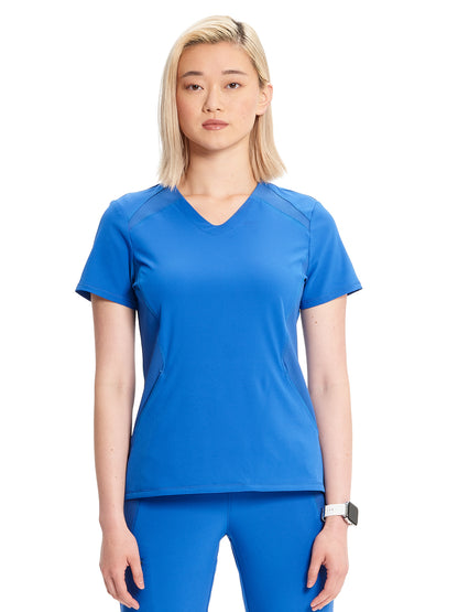 Women's V-Neck Scrub Top - IN620A - Royal