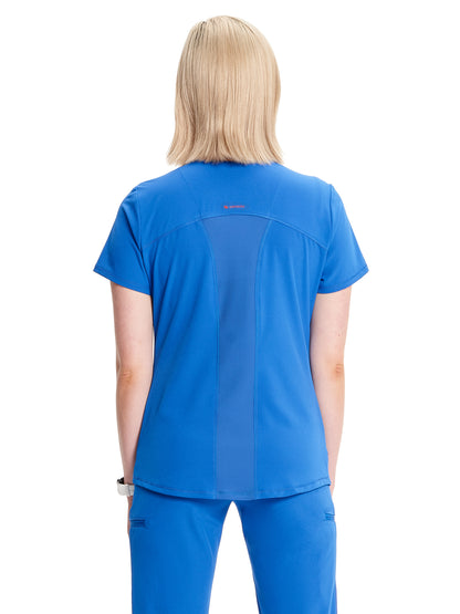 Women's V-Neck Scrub Top - IN620A - Royal