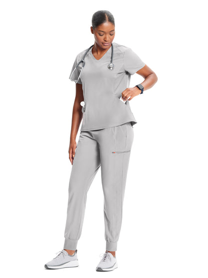 Women's V-Neck Scrub Top - IN620A - Vapor