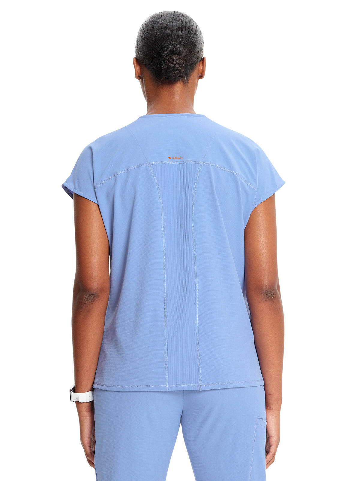 Women's Henley Scrub Top - IN622A - Ciel