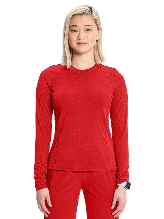 Women's Long Sleeve Underscrub Tee - IN640 - Fire Bird