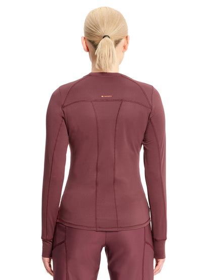 Women's Long Sleeve Underscrub Tee - IN640 - Plum Velvet