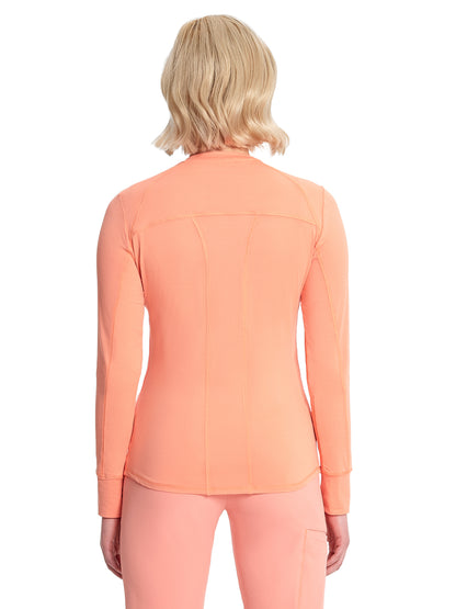 Women's Long Sleeve Underscrub Tee - IN641 - Electric Coral