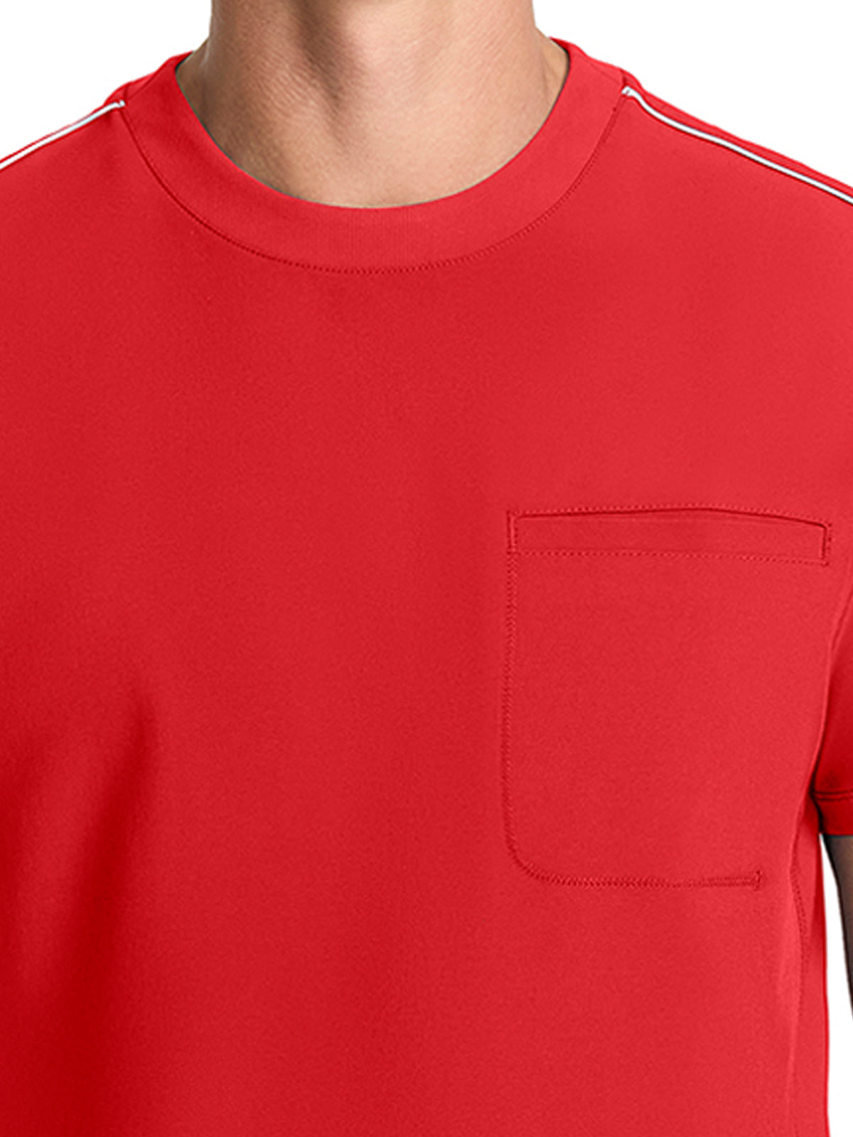 Men's 3-Pocket Crew Neck Top - IN646A - Fire Bird