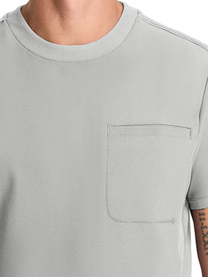 Men's 3-Pocket Crew Neck Top - IN646A - Vapor