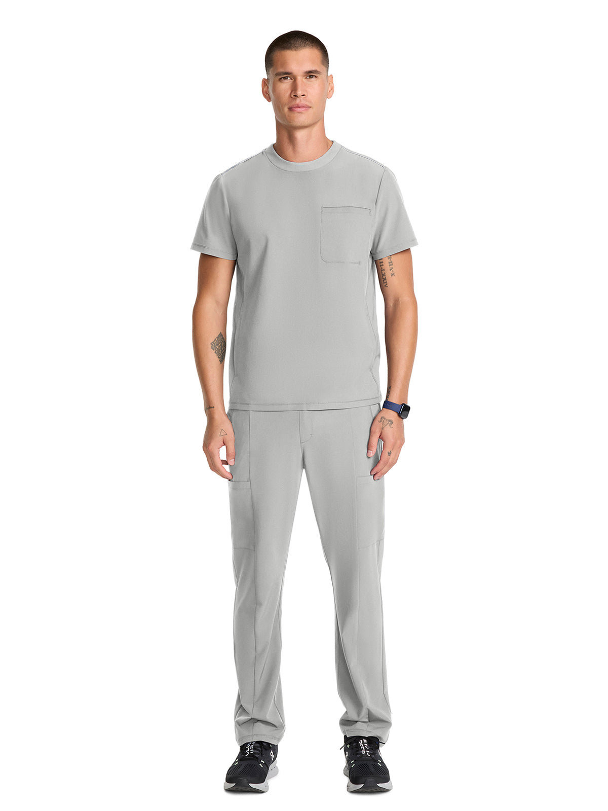 Men's 3-Pocket Crew Neck Top - IN646A - Vapor