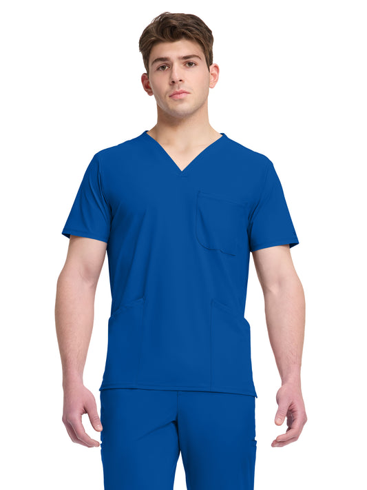 Men's 3-Pocket V-Neck Top - IN651A - Royal