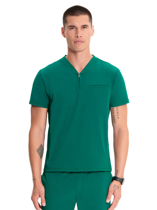 Men's V-Neck Scrub Top - IN702A - Hunter