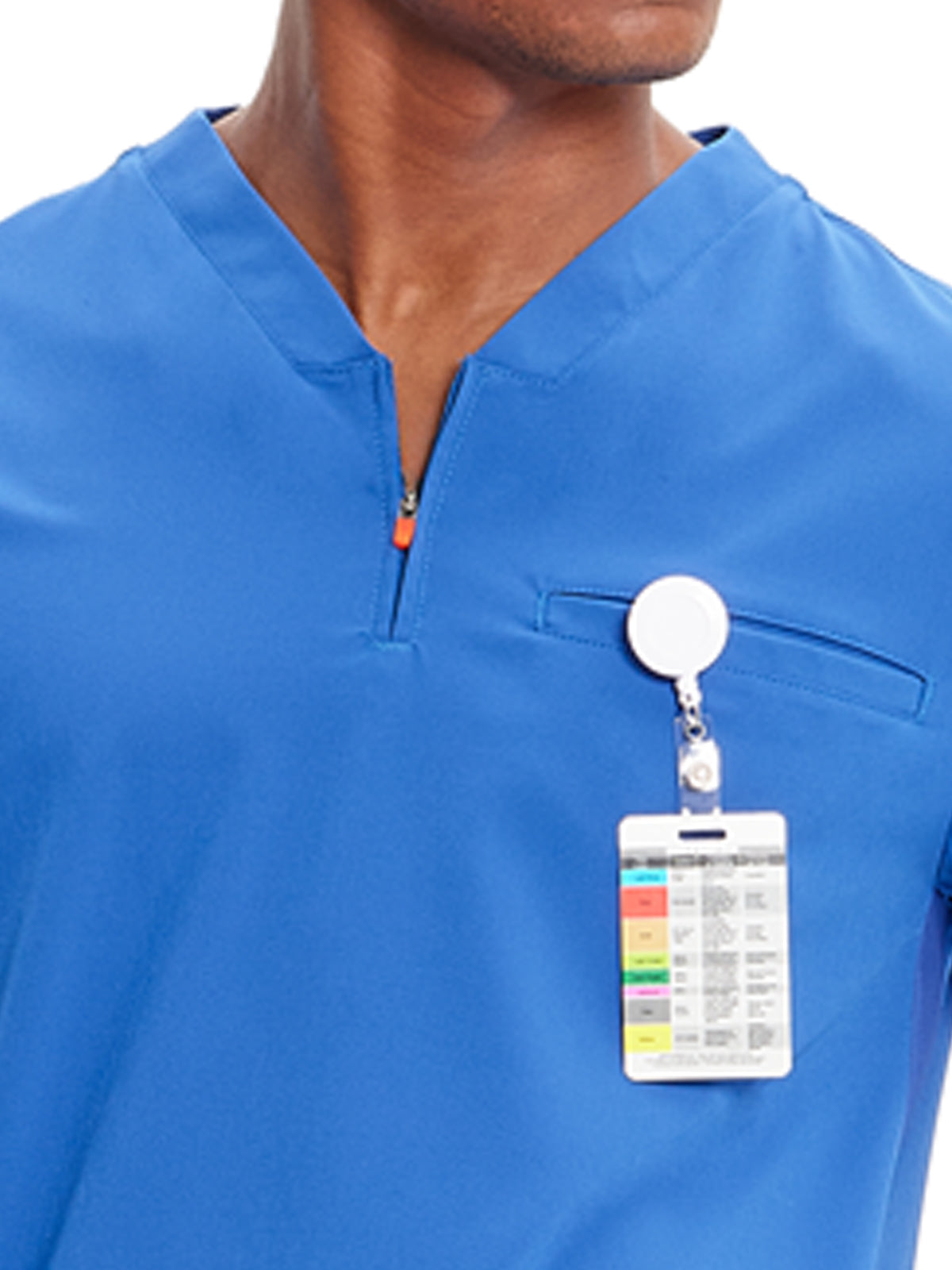 Men's V-Neck Scrub Top - IN702A - Royal