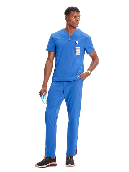 Men's V-Neck Scrub Top - IN702A - Royal