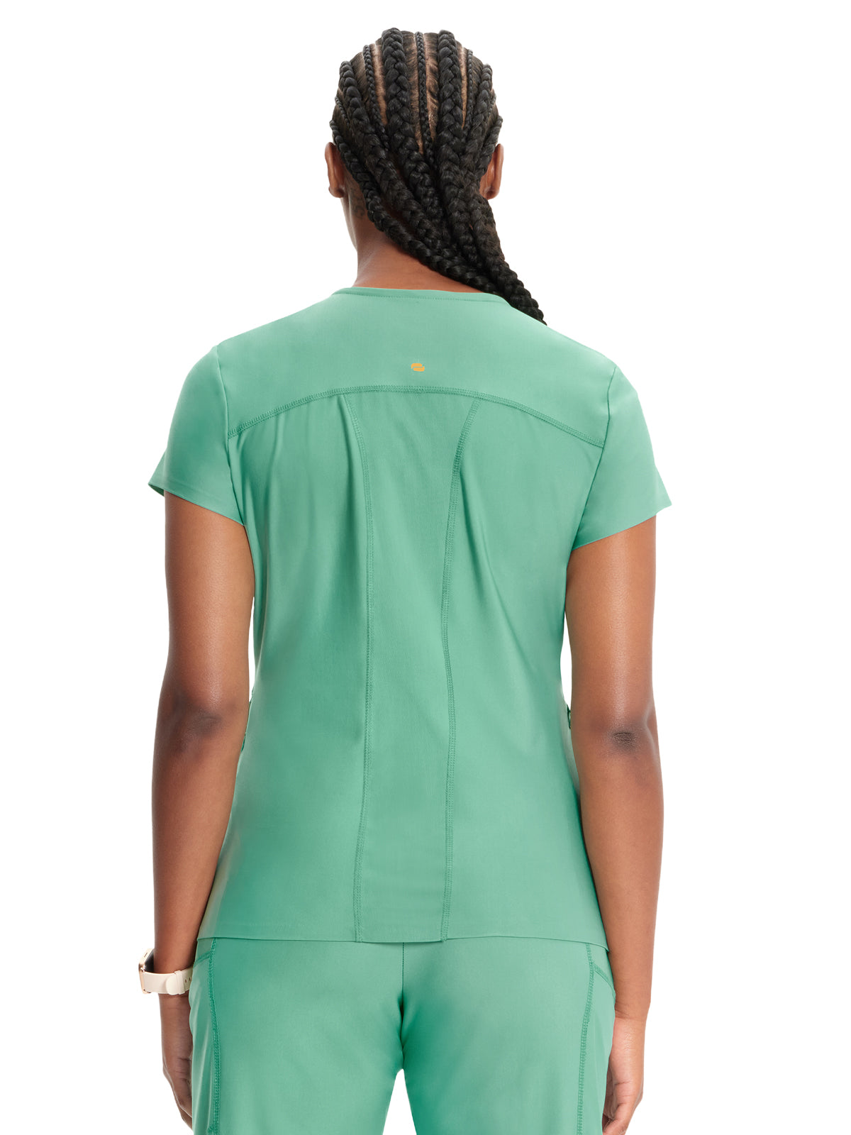 Women's 2-Pocket V-Neck Scrub Top - IN706A - Matcha Latte