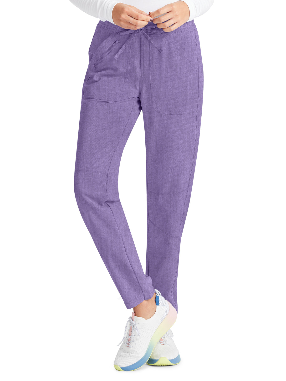 Women's 6-Pocket Contemporary Scrub Pant - IP042A - Heather Lavender