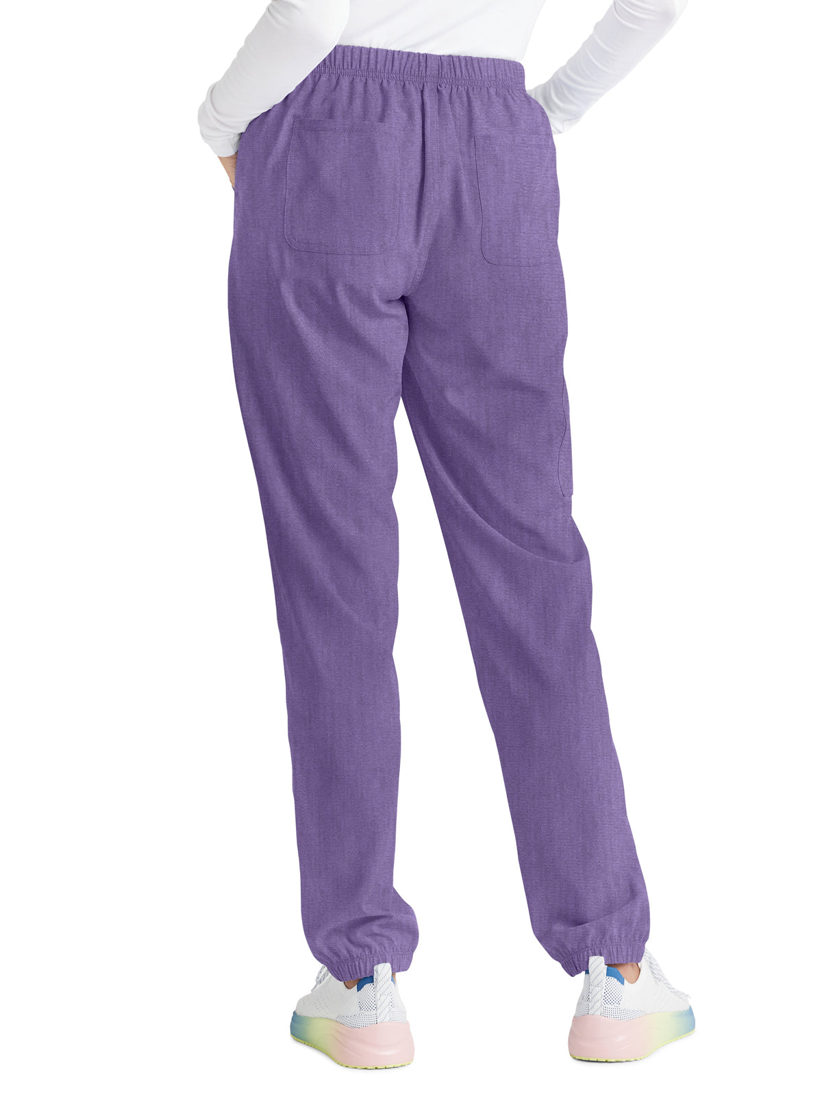 Women's 6-Pocket Contemporary Scrub Pant - IP042A - Heather Lavender