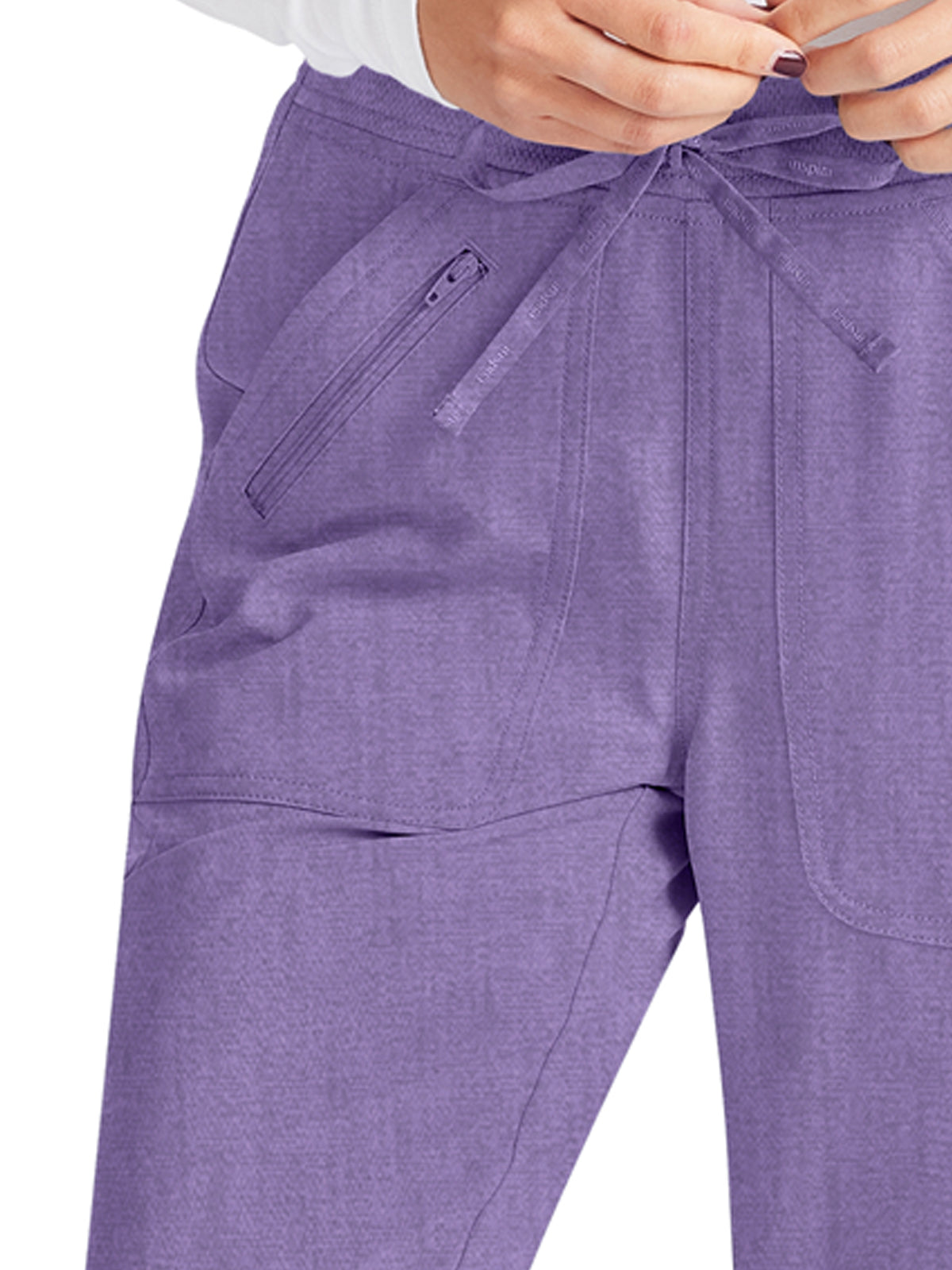 Women's 6-Pocket Contemporary Scrub Pant - IP042A - Heather Lavender