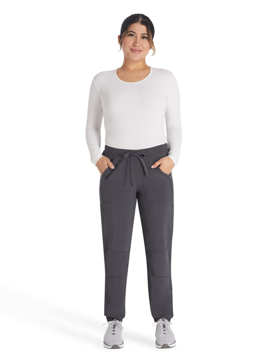 Women's 6-Pocket Contemporary Scrub Pant - IP042A - Pewter