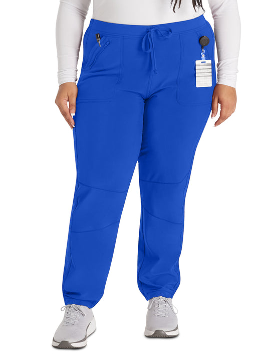 Women's 6-Pocket Contemporary Scrub Pant - IP042A - Royal