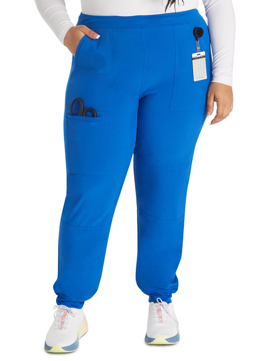 Women's 5-Pocket Tapered Leg Scrub Pant - IP045A - Royal