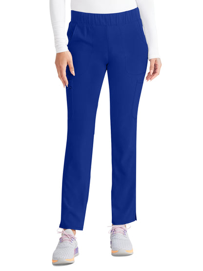 Women's 8-Pocket Mid Rise Scrub Pant - IP121A - Royal